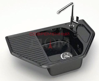 Кух.мойка Granit MARRBAXX глянц Рики Z22Q4 (черный)